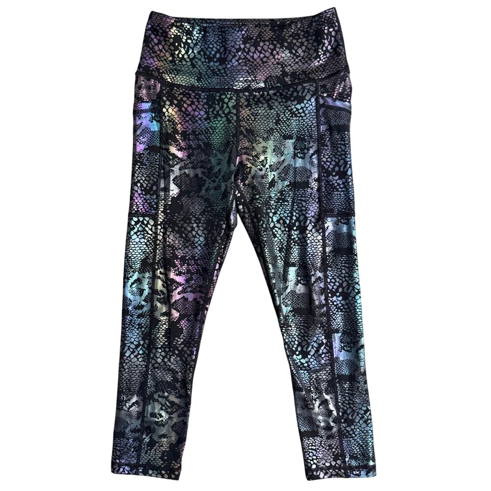 CVG Leggings Glisten Here Rainbow Snakeskin CrossFit Constantly Varied Gear XS